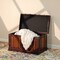 Vintage Storage Chest, Decorative Wooden Trunk, and Keepsake Box - Perfect for the Living Room, Bedroom or Study - Ideal for Blanket Storage or as a Playful Treasure Box for Classrooms